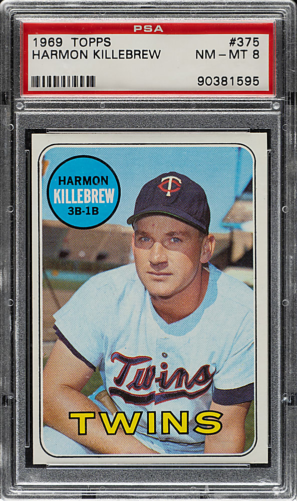 1969 Topps #375 Harmon Killebrew PSA NM-MT 8