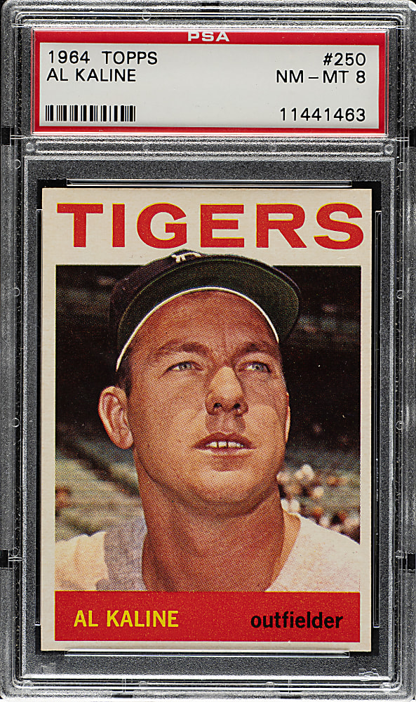 1964 Topps #250 Al Kaline PSA NM-MT 8