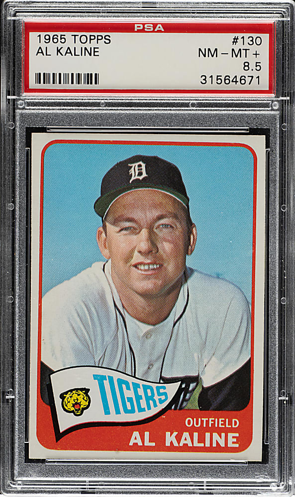 1965 Topps #130 Al Kaline PSA NM-MT+ 8.5
