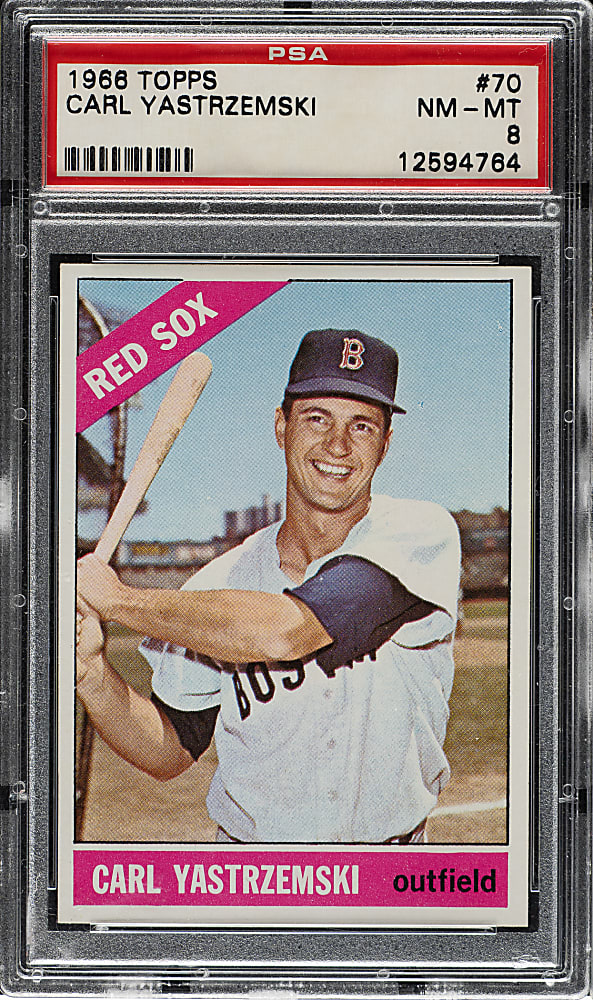 1966 Topps #70 Carl Yastrzemski PSA NM-MT 8