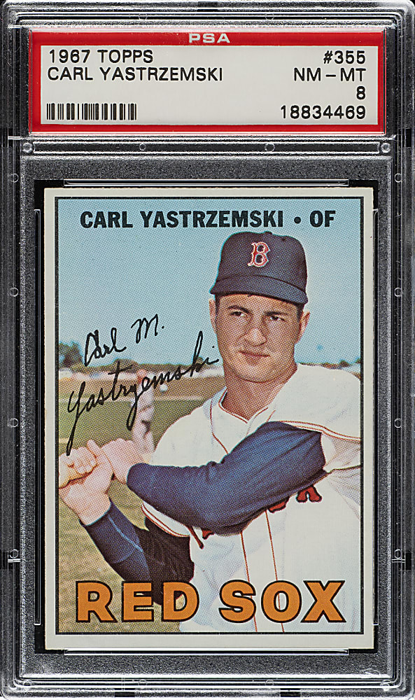 1967 Topps #355 Carl Yastrzemski PSA NM-MT 8