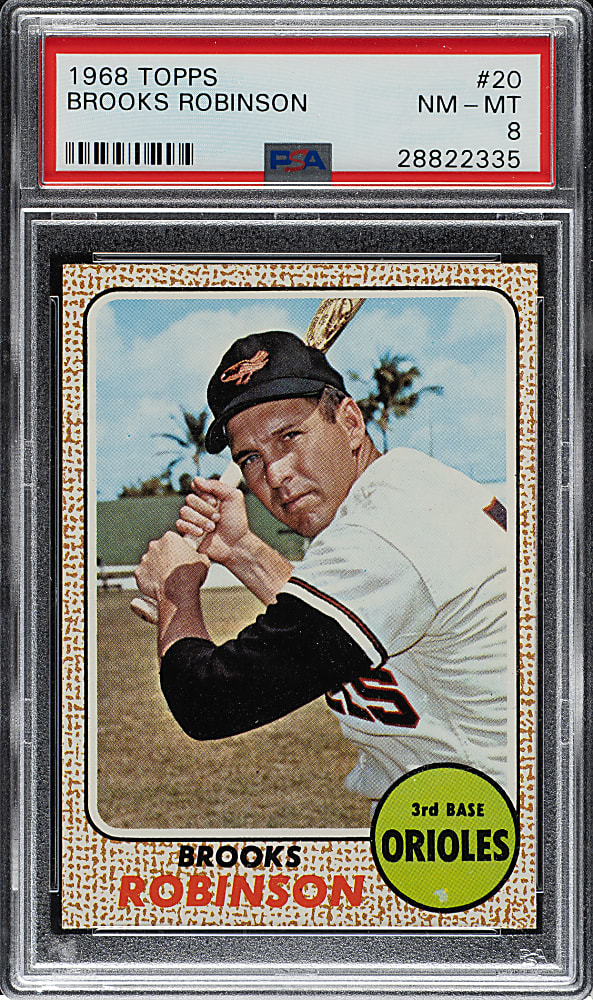 1968 Topps #20 Brooks Robinson PSA NM-MT 8