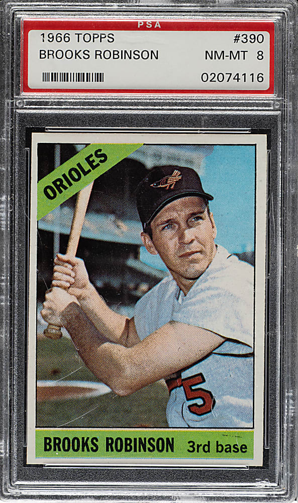 1966 Topps #390 Brooks Robinson PSA NM-MT 8