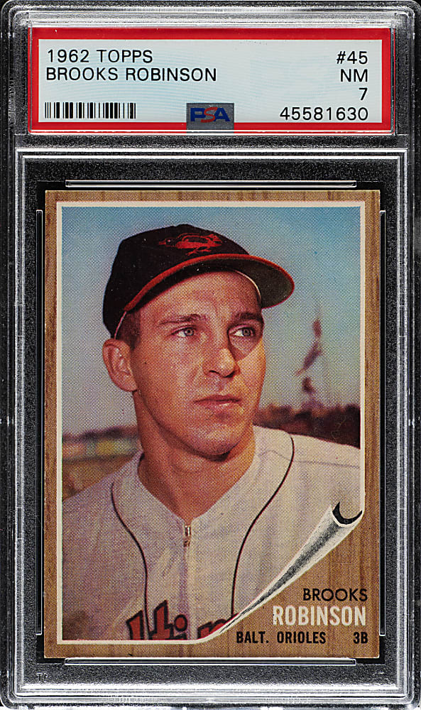1962 Topps #45 Brooks Robinson PSA NM 7