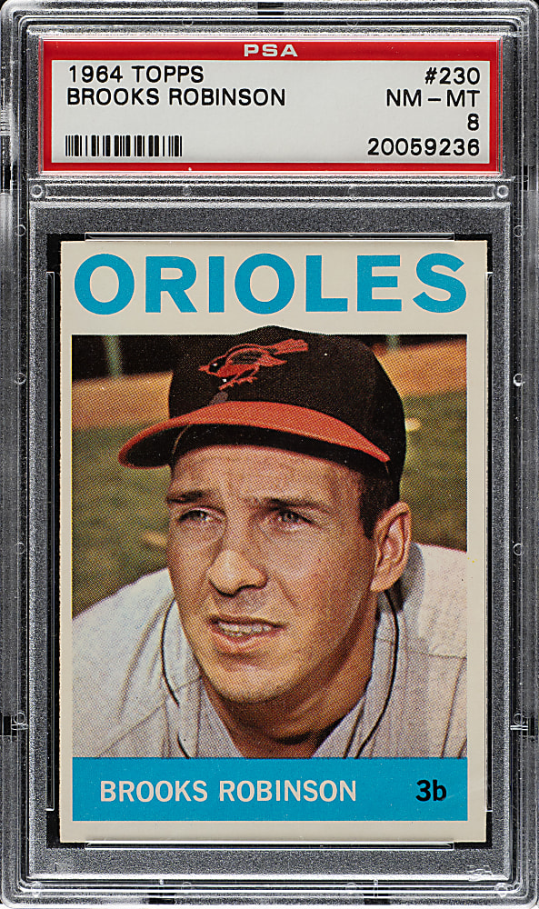 1964 Topps #230 Brooks Robinson PSA NM-MT 8