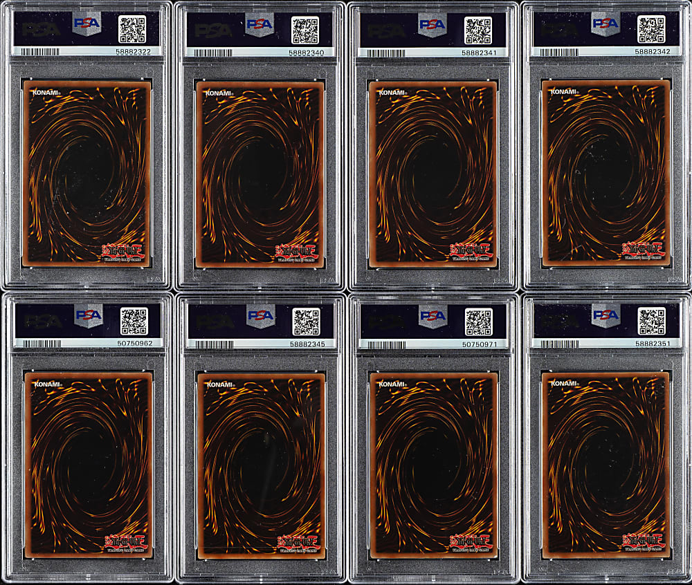2002 Yu-Gi-Oh! Magic Ruler 1st Edition PSA-Graded Collection (8)