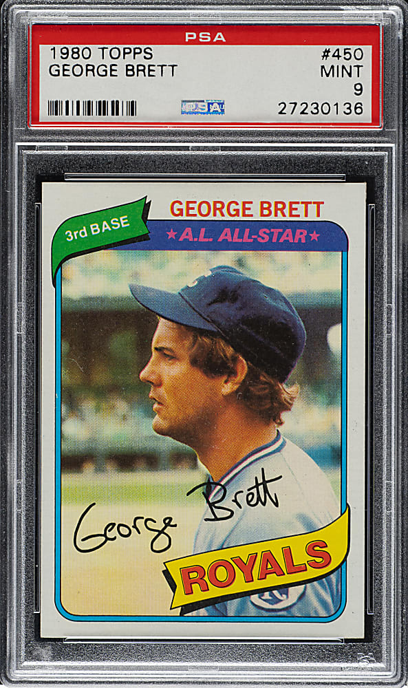 1980 Topps #450 George Brett PSA MINT 9