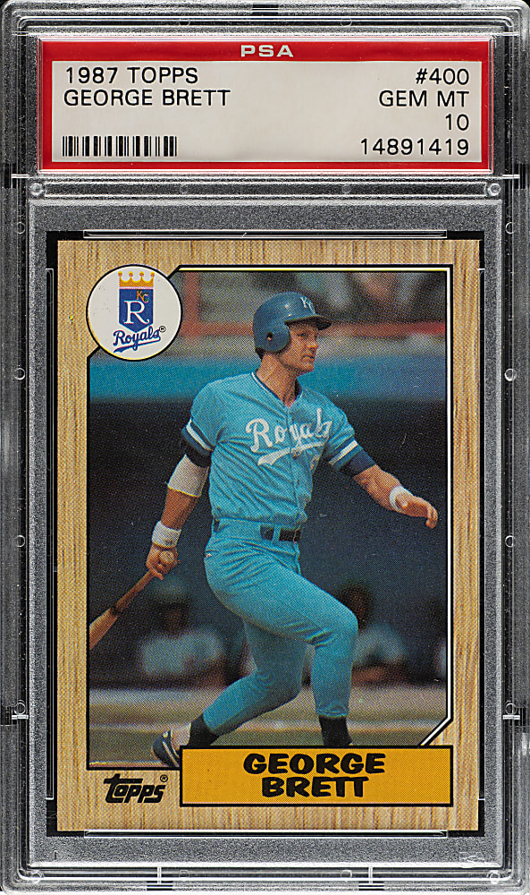 1987 Topps #400 George Brett PSA GEM MINT 10