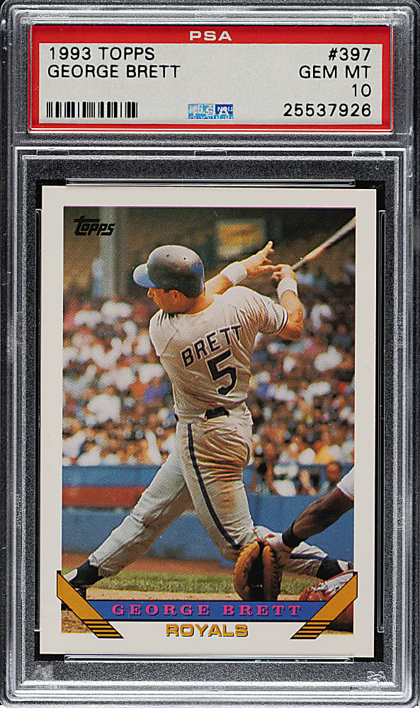 1993 Topps #397 George Brett PSA GEM MINT 10