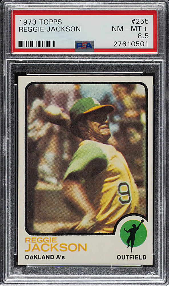 1973 Topps #255 Reggie Jackson PSA NM-MT+ 8.5