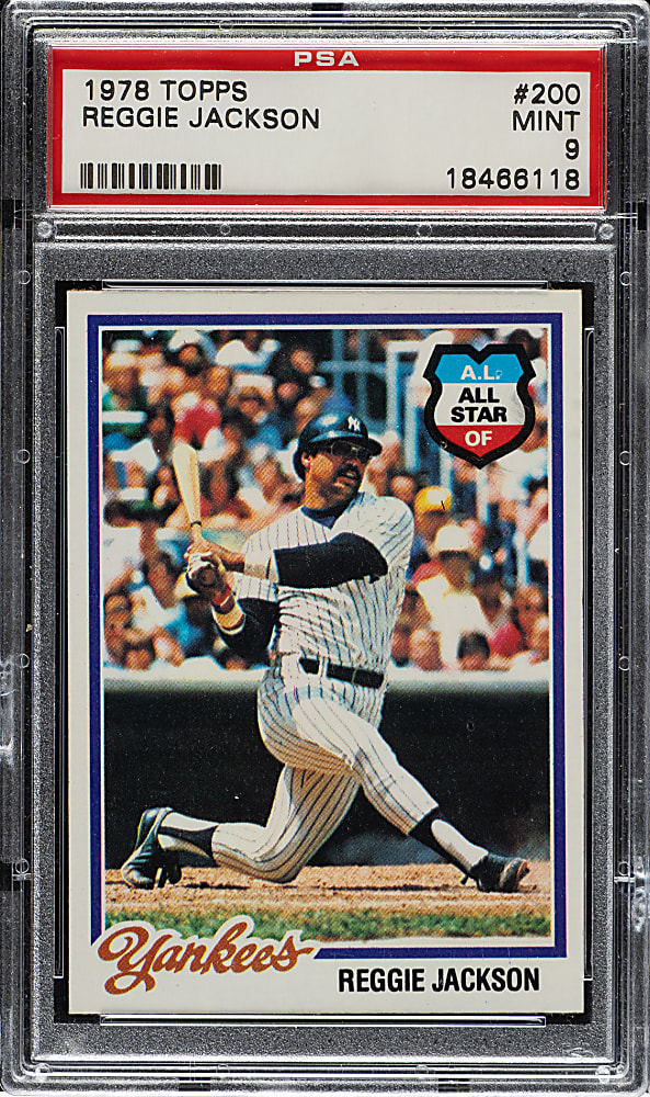 1978 Topps #200 Reggie Jackson PSA MINT 9