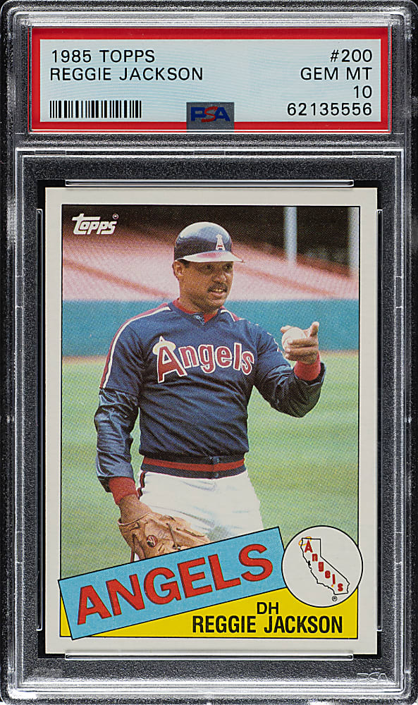 1985 Topps #200 Reggie Jackson PSA GEM MINT 10