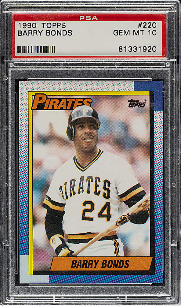 1990 Topps #220 Barry Bonds PSA GEM MINT 10