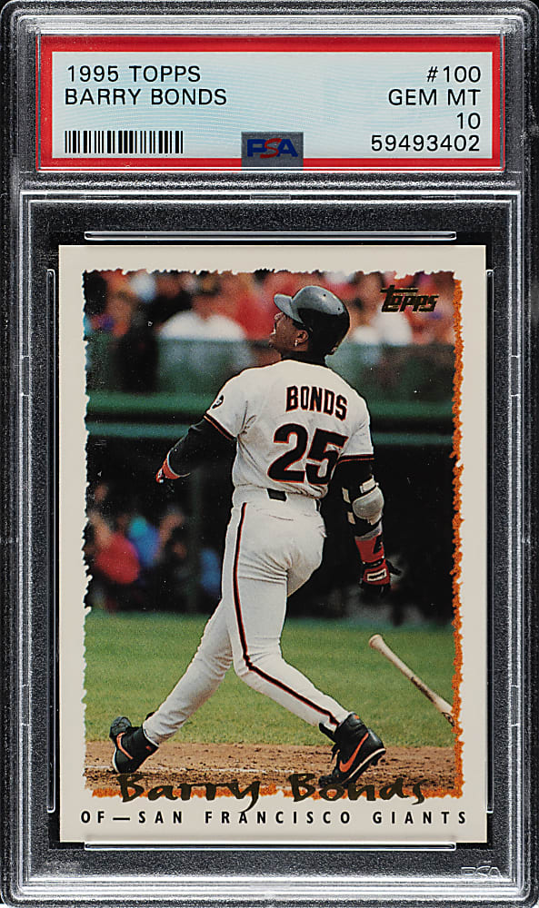 1995 Topps #100 Barry Bonds PSA GEM MINT 10