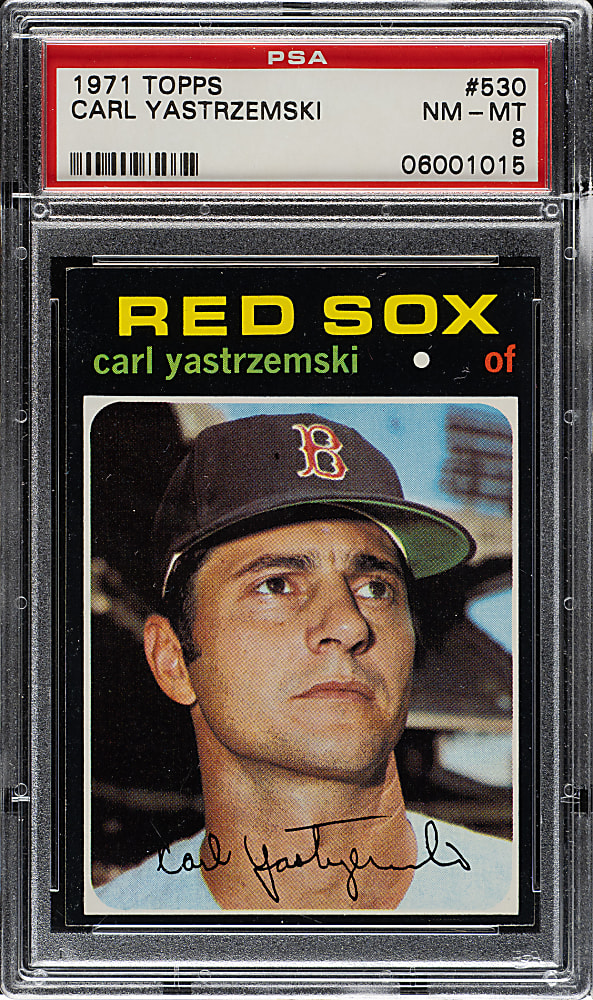 1971 Topps #530 Carl Yastrzemski PSA NM-MT 8