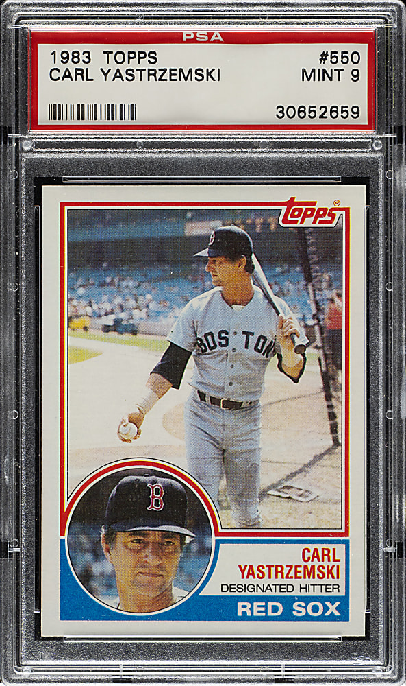 1983 Topps #550 Carl Yastrzemski PSA MINT 9