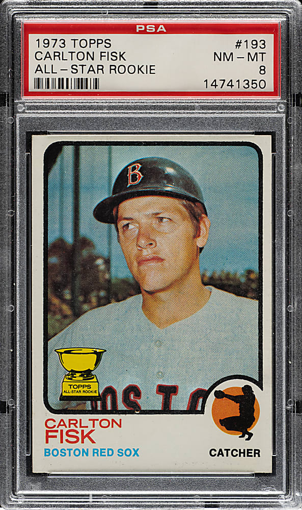 1973 Topps #193 Carlton Fisk PSA NM-MT 8