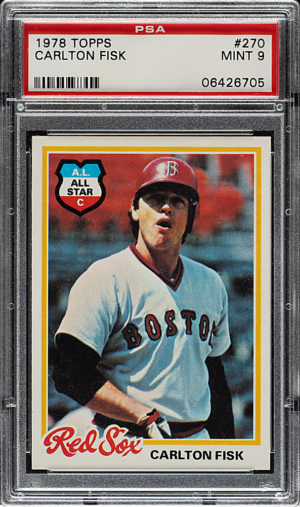 1978 Topps #270 Carlton Fisk PSA MINT 9
