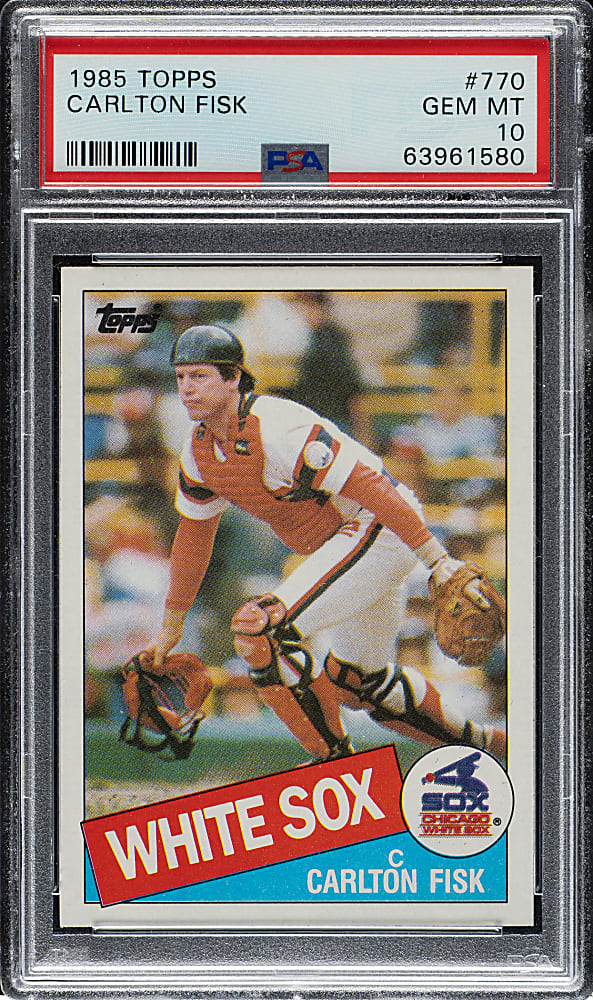 1985 Topps #770 Carlton Fisk PSA GEM MINT 10