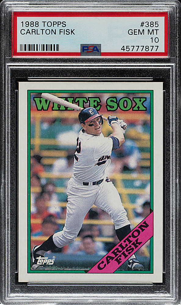1988 Topps #385 Carlton Fisk PSA GEM MINT 10