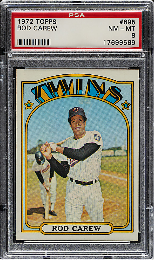 1972 Topps #695 Rod Carew PSA NM-MT 8