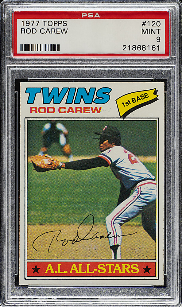1977 Topps #120 Rod Carew PSA MINT 9
