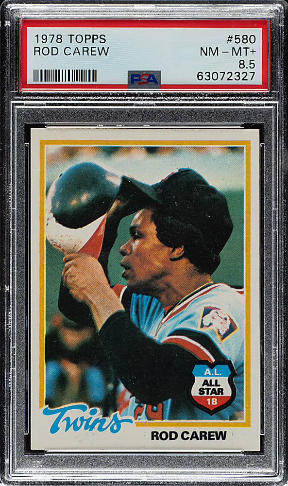 1978 Topps #580 Rod Carew PSA NM-MT+ 8.5