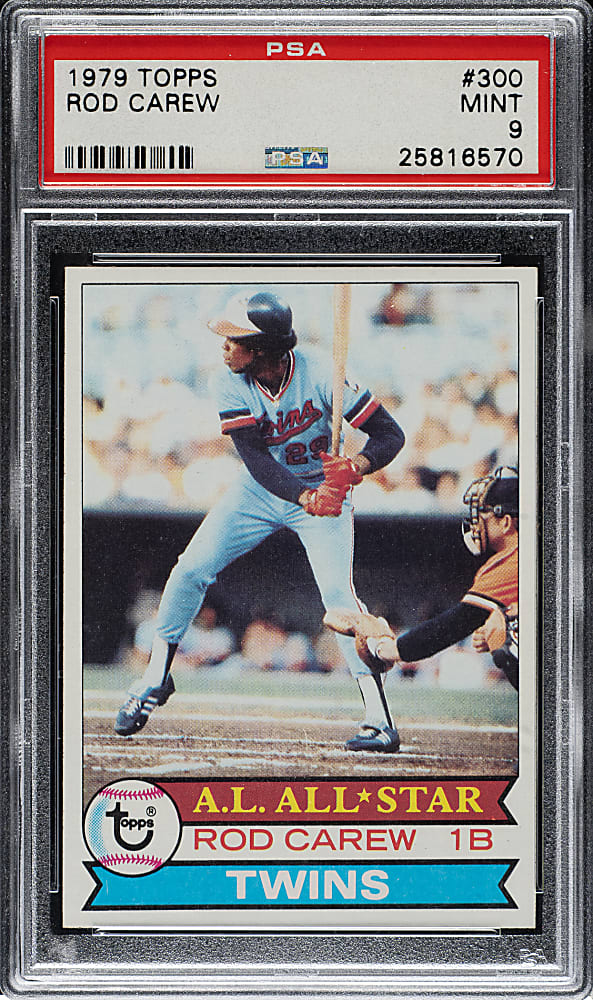 1979 Topps #300 Rod Carew PSA MINT 9