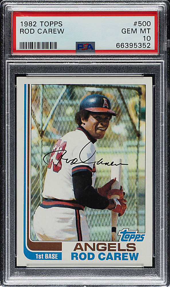 1982 Topps #500 Rod Carew PSA GEM MINT 10