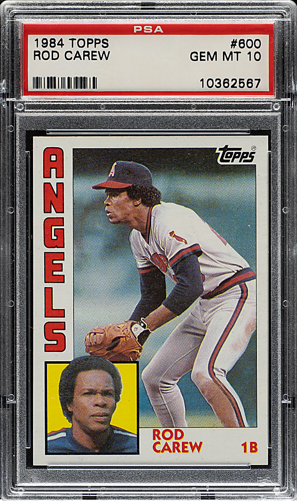 1984 Topps #600 Rod Carew PSA GEM MINT 10