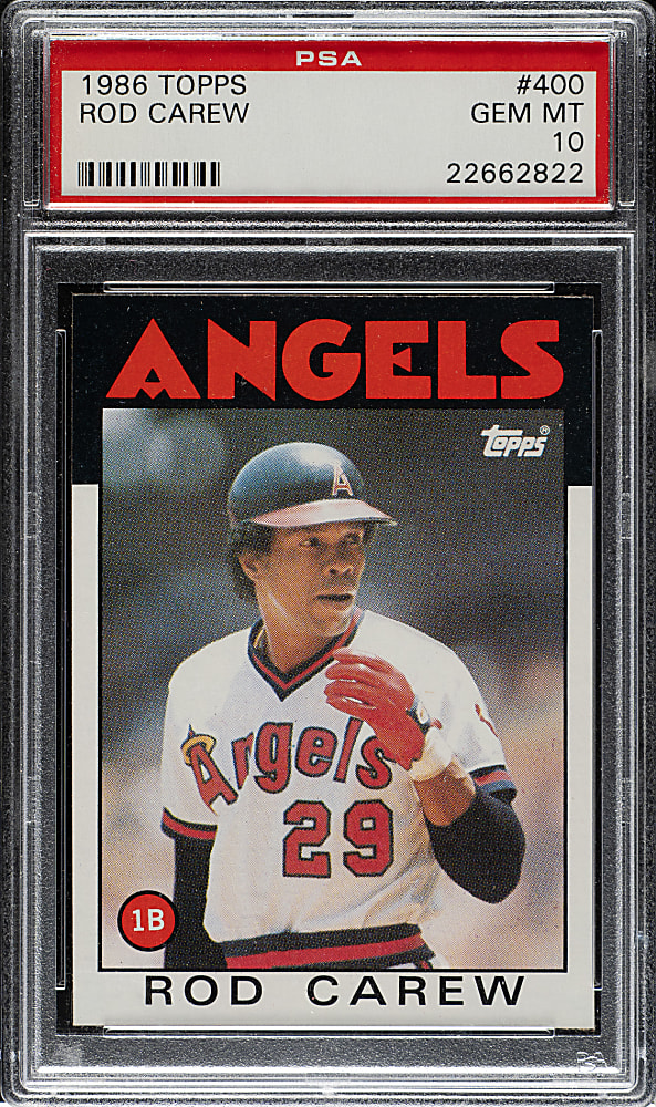 1986 Topps #400 Rod Carew PSA GEM MINT 10