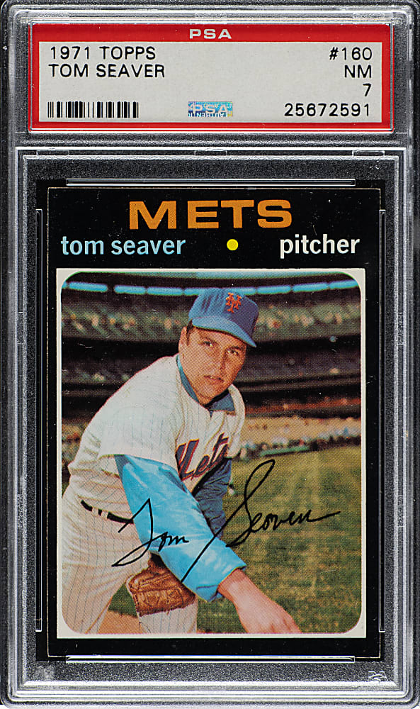 1971 Topps #160 Tom Seaver PSA NM 7
