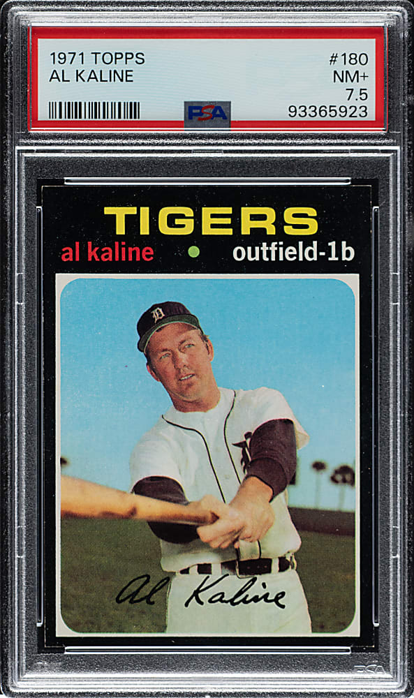 1971 Topps #180 Al Kaline PSA NM+ 7.5