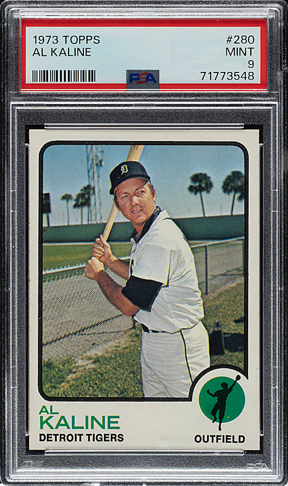 1973 Topps #280 Al Kaline PSA MINT 9