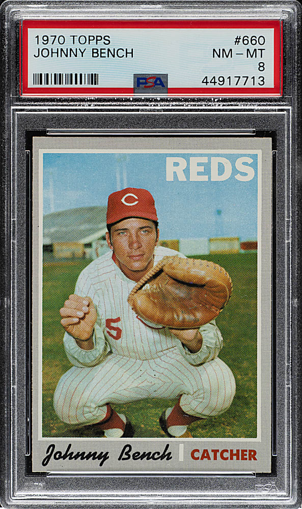 1970 Topps #660 Johnny Bench PSA NM-MT 8
