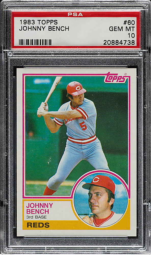 1983 Topps #60 Johnny Bench PSA GEM MINT 10