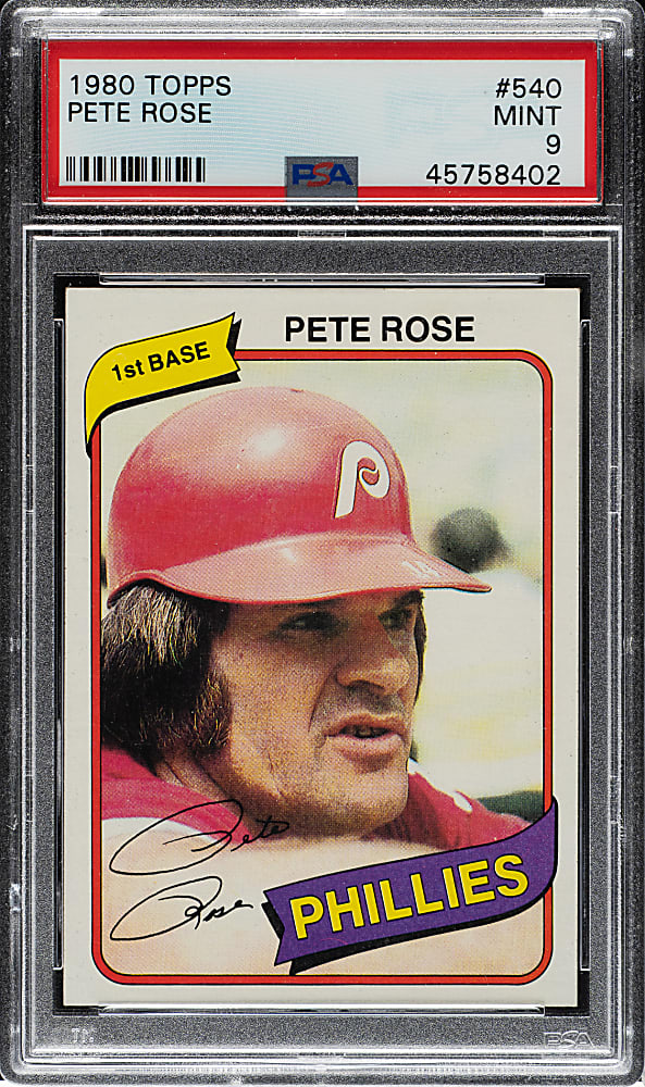 1980 Topps #540 Pete Rose PSA MINT 9