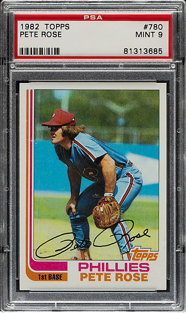 1982 Topps #780 Pete Rose PSA MINT 9