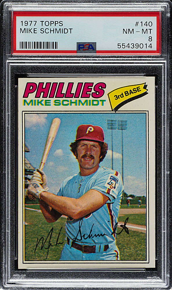 1977 Topps #140 Mike Schmidt PSA NM-MT 8