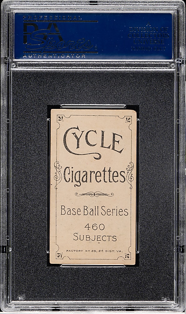 1909-1911 T206 White Border Frank Smith Chicago & Boston PSA EX 5 - Cycle 460 Back - 1 of 2 - Highest Graded!