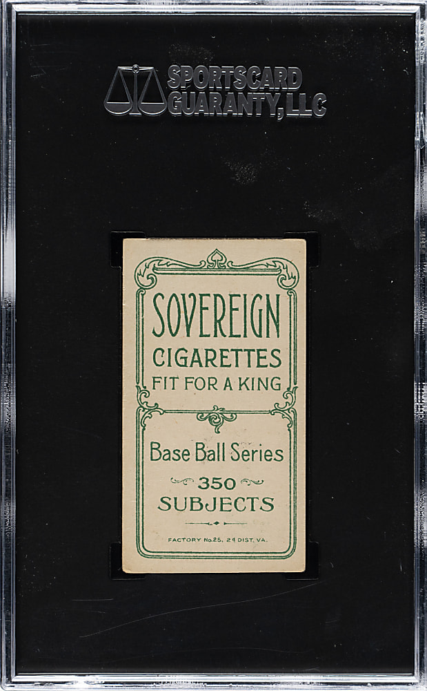 1909-1911 T206 White Border Joe Tinker Hands on Knees SGC VG/EX+ 4.5 - Soverign 350 Back - 1 of 2 - Highest Graded!