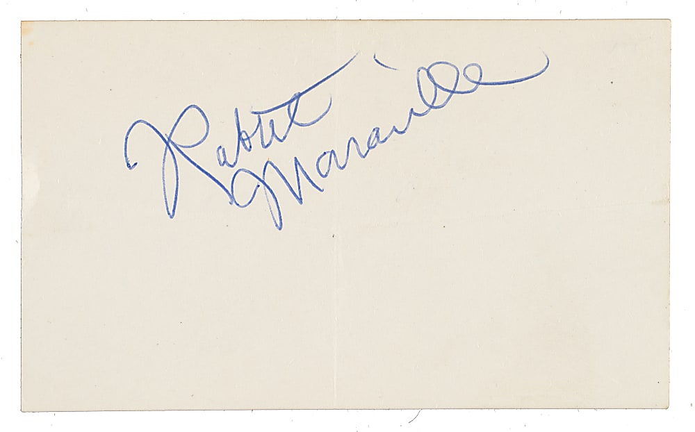 Rabbit Maranville Cut Signature