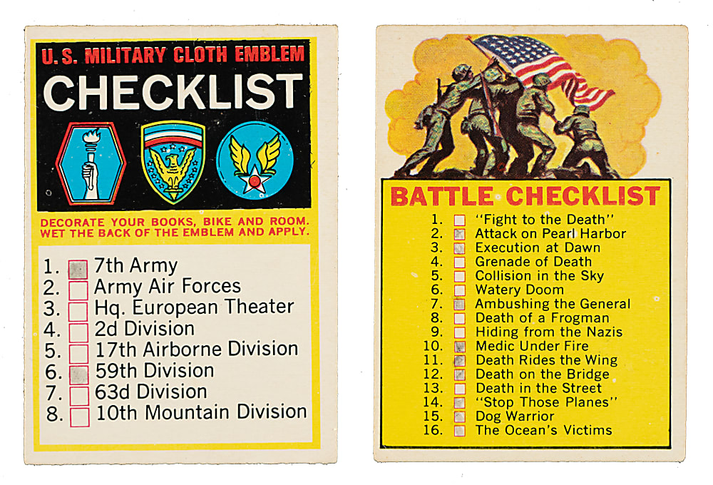 1965 Topps "Battle" Complete Set (66)