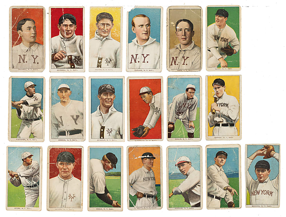 1909-1911 T206 White Border New York Giants and Highlanders Collection (19)