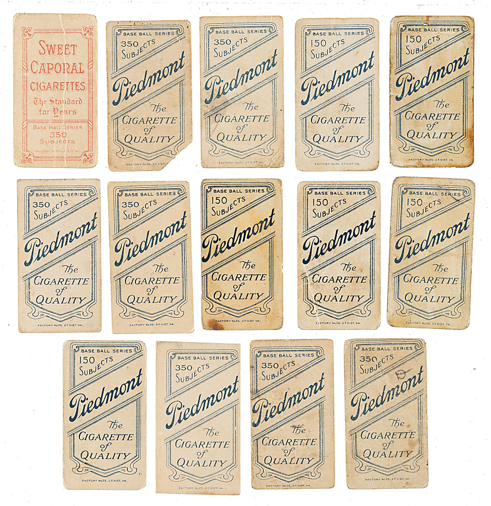 1909-1911 T206 White Border St. Louis Browns and Cardinals Collection (14) Including Two Interesting Printing Anomalies