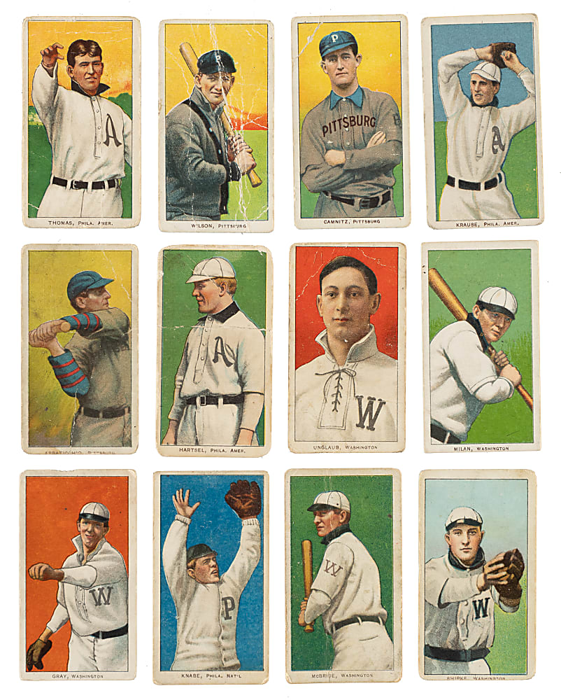 1909-1911 T206 White Border Collection (12)