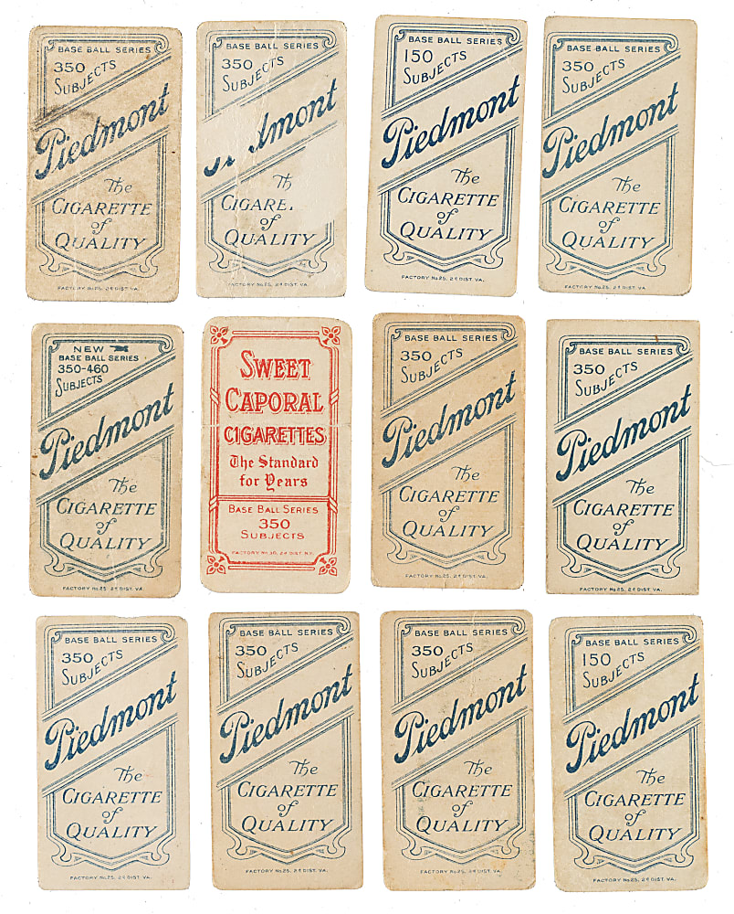 1909-1911 T206 White Border Collection (12)