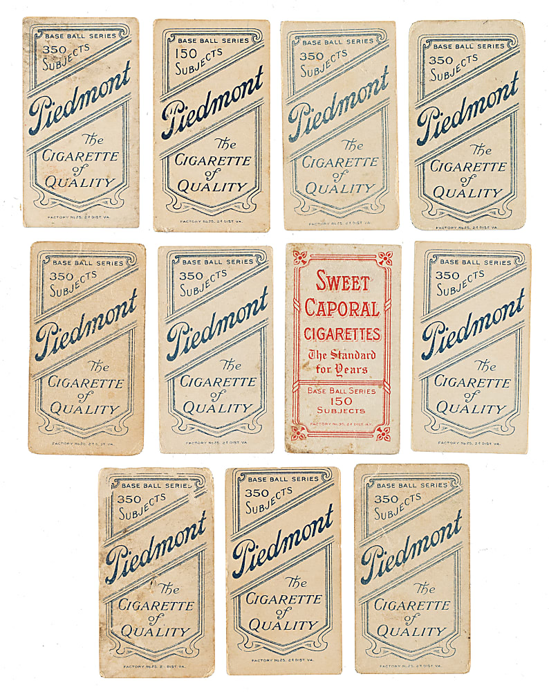 1909-1911 T206 White Border Collection (11) Including Hal Chase