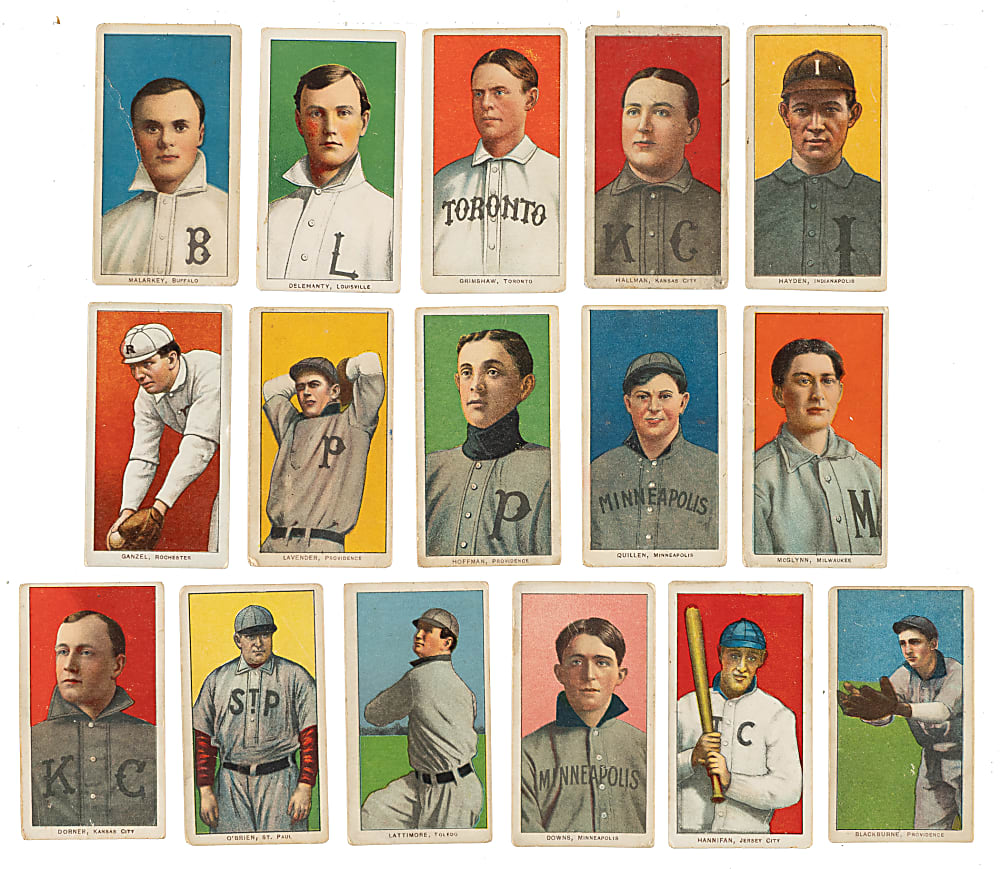 1909-1911 T206 White Border Minor Leaguer Collection (16)