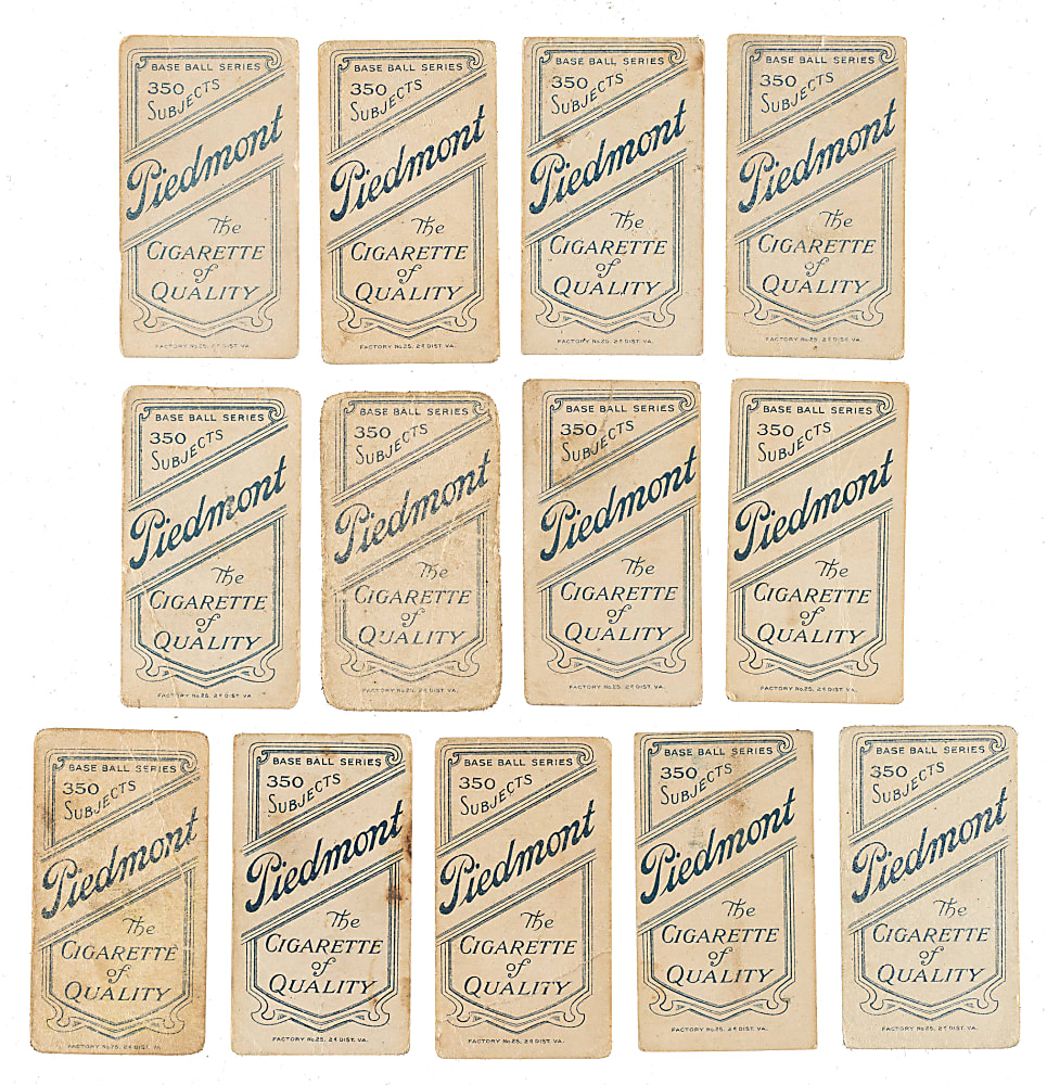 1909-1911 T206 White Border Minor Leaguer Collection (13)